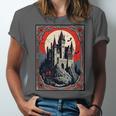 Dracula's Castle Book Cover Illustration Unisex Jersey T-Shirt