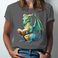 Dragon With Book Unisex Jersey T-Shirt Dragon With Book Unisex Jersey T-Shirt