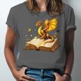 Dragon Fantasy Book Lover Bookish Reader Bookworm Wildflower Unisex Jersey T-Shirt Dragon Fantasy Book Lover Bookish Reader Bookworm Wildflower Unisex Jersey T-Shirt