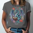Dragon Reading Book Girls Kids Bookworm Book Lover Unisex Jersey T-Shirt