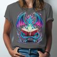 Dragon Reading Book Lover Unisex Jersey T-Shirt Dragon Reading Book Lover Unisex Jersey T-Shirt