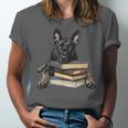 Dutch Shepherd Books Reading Dog Breed Graphic Unisex Jersey T-Shirt Dutch Shepherd Books Reading Dog Breed Graphic Unisex Jersey T-Shirt
