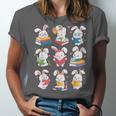 Easter Teacher Cute Bunny Reding Books Librarian Bookworm Unisex Jersey T-Shirt Easter Teacher Cute Bunny Reding Books Librarian Bookworm Unisex Jersey T-Shirt