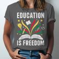 Education Is Freedom Books History Teacher Kids Unisex Jersey T-Shirt Education Is Freedom Books History Teacher Kids Unisex Jersey T-Shirt