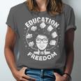 Education Is Freedom History Books African Pride Women Unisex Jersey T-Shirt