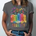 Equality Book LGBTQ Wildflowers Equal Rights Gay Kindness Unisex Jersey T-Shirt