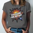 Explosions Are My Art Comic Book Boom Unisex Jersey T-Shirt Explosions Are My Art Comic Book Boom Unisex Jersey T-Shirt