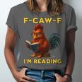 F-CAW-F I'm Reading Chicken Book Lover Introvert Meme Unisex Jersey T-Shirt