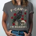 F-CAW-F I'm Reading Crow Book Lover Introvert Meme Unisex Jersey T-Shirt