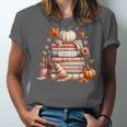 Fall Colors s I Love Fall s Books & Pumpkins Unisex Jersey T-Shirt