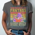 Fantasy Reader Society Reading Book Retro Bookworm Reader Unisex Jersey T-Shirt