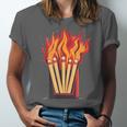 Flames And Lighter Costume For Matchbook Lovers Unisex Jersey T-Shirt Flames And Lighter Costume For Matchbook Lovers Unisex Jersey T-Shirt