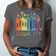 Floral Book Equality Human Rights Social Justice Peace Love Unisex Jersey T-Shirt Floral Book Equality Human Rights Social Justice Peace Love Unisex Jersey T-Shirt