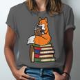 Fox Books Read Reading Librarian America Men Women Kids Unisex Jersey T-Shirt Fox Books Read Reading Librarian America Men Women Kids Unisex Jersey T-Shirt