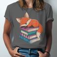Fox Reading Book Pajama Sleep Unisex Jersey T-Shirt
