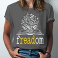 Freadom Freedom Read Banned Books Librarians Unisex Jersey T-Shirt Freadom Freedom Read Banned Books Librarians Unisex Jersey T-Shirt