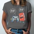 Gamer Book Lover Girl Women Bookworm Video Gaming Daughter Unisex Jersey T-Shirt Gamer Book Lover Girl Women Bookworm Video Gaming Daughter Unisex Jersey T-Shirt