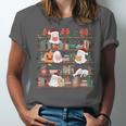 Ghost Christmas Reading Book Lover Library Christmas Teacher Unisex Jersey T-Shirt Ghost Christmas Reading Book Lover Library Christmas Teacher Unisex Jersey T-Shirt