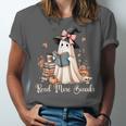 Ghost Reading Book Coquette Bow Halloween Girl Kid Teacher Unisex Jersey T-Shirt Ghost Reading Book Coquette Bow Halloween Girl Kid Teacher Unisex Jersey T-Shirt