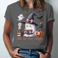 Ghost Reading Book Coquette Bow Halloween Girl Toddler Kid Unisex Jersey T-Shirt Ghost Reading Book Coquette Bow Halloween Girl Toddler Kid Unisex Jersey T-Shirt