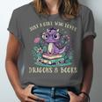Girls Loves Dragon Books Fantasy Girls Kids Toddler Women Unisex Jersey T-Shirt Girls Loves Dragon Books Fantasy Girls Kids Toddler Women Unisex Jersey T-Shirt