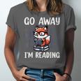 Go Away I'm Reading Book Reader Cute Fox Librarians Unisex Jersey T-Shirt Go Away I'm Reading Book Reader Cute Fox Librarians Unisex Jersey T-Shirt