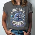 A Good Book Is Out Of This World Shirt Astronaut Reading Unisex Jersey T-Shirt A Good Book Is Out Of This World Shirt Astronaut Reading Unisex Jersey T-Shirt