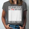 Guestbook 7th Birthday 7 Year Old Born 2018 Bday Unisex Jersey T-Shirt