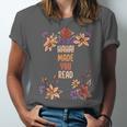 Haha Made You Read Shirt Book Reader Flower Floral Unisex Jersey T-Shirt