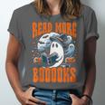 Halloween Book Lover Ghost Boo Pun Read More Boooks Unisex Jersey T-Shirt Halloween Book Lover Ghost Boo Pun Read More Boooks Unisex Jersey T-Shirt