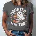 Haunted By My TBR Cute Ghost Book Reading Teacher Halloween Unisex Jersey T-Shirt