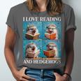 Hedgehog Love Reading And Hedgehogs Child Book Lover Unisex Jersey T-Shirt