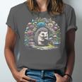 Hedgehog Reading Book Lake Scenery Reading Unisex Jersey T-Shirt