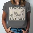 Hot Pin Up Girl Comic Book Vintage Reading Is Sexy Unisex Jersey T-Shirt Hot Pin Up Girl Comic Book Vintage Reading Is Sexy Unisex Jersey T-Shirt