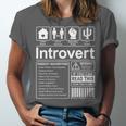 Introvert Label Antisocial Loner Socially Awkward Unisex Jersey T-Shirt Introvert Label Antisocial Loner Socially Awkward Unisex Jersey T-Shirt