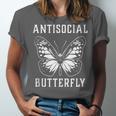Introverted Introvert Antisocial Butterfly Unisex Jersey T-Shirt Introverted Introvert Antisocial Butterfly Unisex Jersey T-Shirt