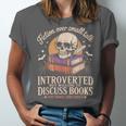 Introverted But Willing To Discuss Books Cozy Aesthetic Unisex Jersey T-Shirt