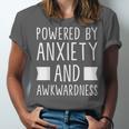 Introverts Social Anxiety Powered By Anxiety And Awkwardness Unisex Jersey T-Shirt Introverts Social Anxiety Powered By Anxiety And Awkwardness Unisex Jersey T-Shirt