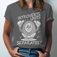 Introverts Unite Anti-Social Shy Person Joke Unisex Jersey T-Shirt