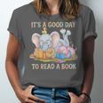 Its A Good Day To Read A Book Cute Pig & Elephant Adventure Unisex Jersey T-Shirt Its A Good Day To Read A Book Cute Pig & Elephant Adventure Unisex Jersey T-Shirt