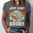 Just A Boy Who Loves Books Reading Bookworm Boys Kids Unisex Jersey T-Shirt Just A Boy Who Loves Books Reading Bookworm Boys Kids Unisex Jersey T-Shirt
