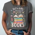 Just a Girl Who Loves Books Cute Book Lover Bookworm Unisex Jersey T-Shirt Just a Girl Who Loves Books Cute Book Lover Bookworm Unisex Jersey T-Shirt