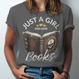 Just A Girl Who Loves Books Witchcraft Spell Book Halloween Unisex Jersey T-Shirt