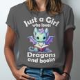 Just a Girl Who Loves Dragons And Books Dragon For Kids Unisex Jersey T-Shirt Just a Girl Who Loves Dragons And Books Dragon For Kids Unisex Jersey T-Shirt