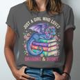 Just a Girl Who Loves Dragons And Books Dragon Reading Unisex Jersey T-Shirt