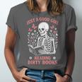 Just A Good Girl Reading Dirty Books Dark Romance Unisex Jersey T-Shirt
