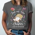 Just One More Chapter I Read Past My Bedtime Cat Book Lover Unisex Jersey T-Shirt