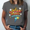 Kids Ka-Blam 7 Year Old Boys 7th Birthday Comic Book Super Hero Unisex Jersey T-Shirt Kids Ka-Blam 7 Year Old Boys 7th Birthday Comic Book Super Hero Unisex Jersey T-Shirt