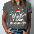 Most Likely To Read A Book On Christmas Matching Family Unisex Jersey T-Shirt Most Likely To Read A Book On Christmas Matching Family Unisex Jersey T-Shirt