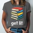 Get Lit With Books Unisex Jersey T-Shirt Get Lit With Books Unisex Jersey T-Shirt